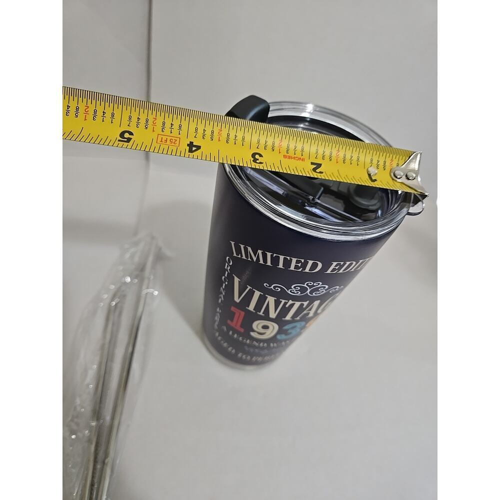 85Th Birthday Gifts for Men and Women, 1939 Stainless Steel Tumbler - Picture 5 of 6